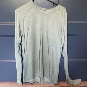 Mens long sleeve - green- size large